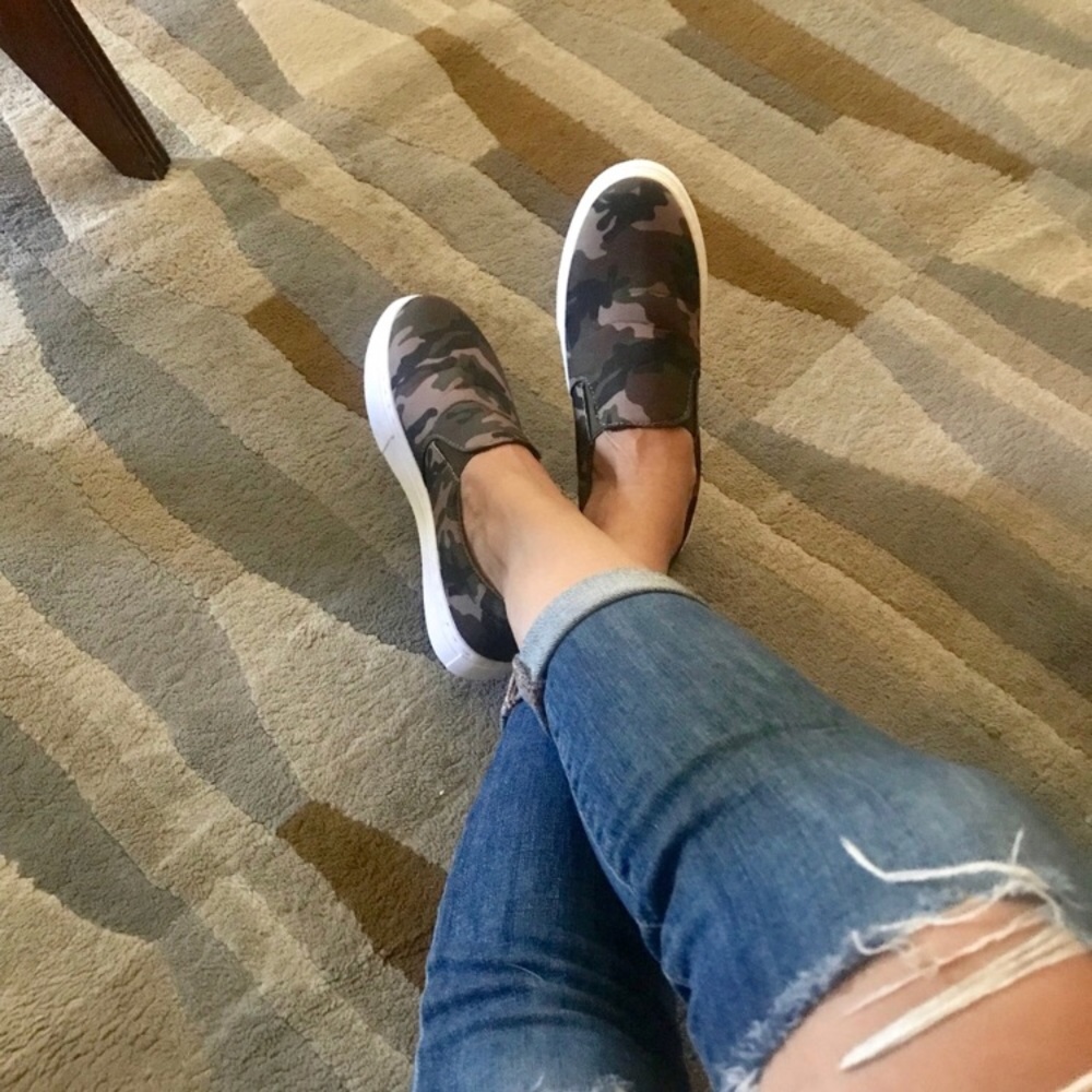 Last pair🎈Camouflage slip-ons✨ - Picture 4 of 5